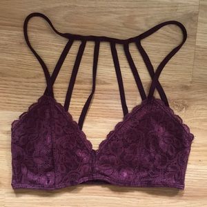 Maroon bralette